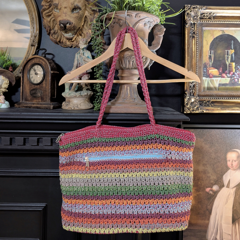 The Sak Multicolor Stripe Crochet Tote Bag - Picture 3 of 3